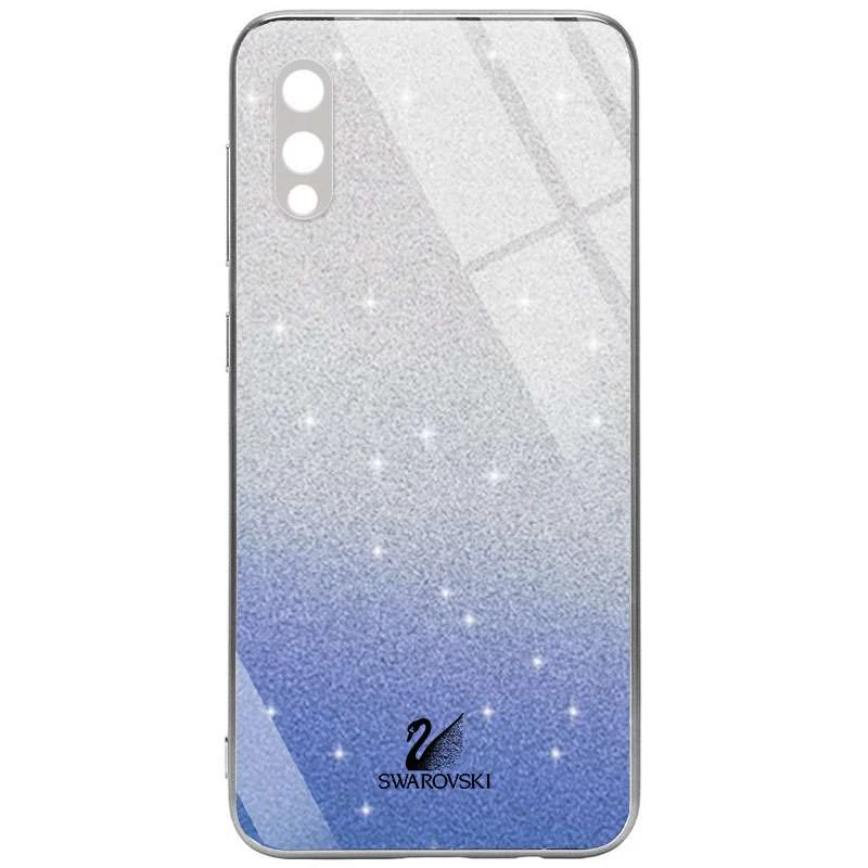 

Скляний чохол Swarovski з закритою камерою на Samsung Galaxy A02 (Синій)