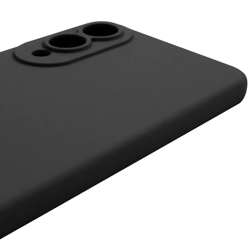 Чехол Silicone Case Lakshmi Premium з закритою камерою на Samsung Galaxy S25 Edge – Черный / Black. Фото 7 из 14
