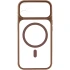 Чохол TPU GETMAN Moon Clear with MagSafe для Apple iPhone 12 (6.1") – Brown. Фото 3 з 6