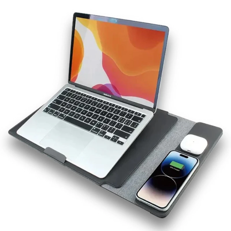 Підставка-чохол для ноутбуку STAND S100 з БЗП 2in1 15W (14'') – Black. Фото 3 з 4