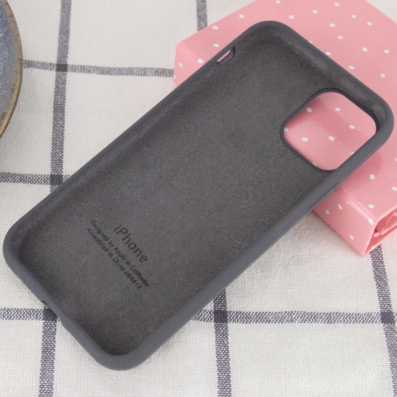 Чохол Silicone Case з закритим низом на Apple iPhone 11 (6.1") – Сірий / Dark Gray. Фото 3 з 3