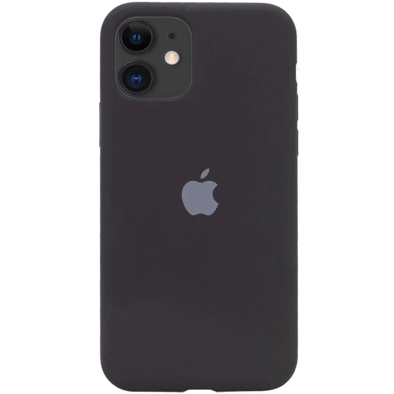 

Чехол Silicone Case с закрытым низом для Apple iPhone 11 (6.1") (Черный / Black), Чорний / black