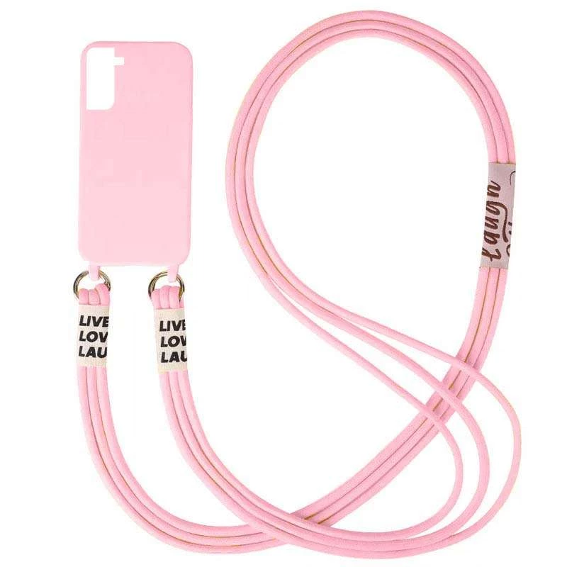 

Чохол Cord case з кольоровим ремінцем на Samsung Galaxy S22+ (Рожевий / Light pink)