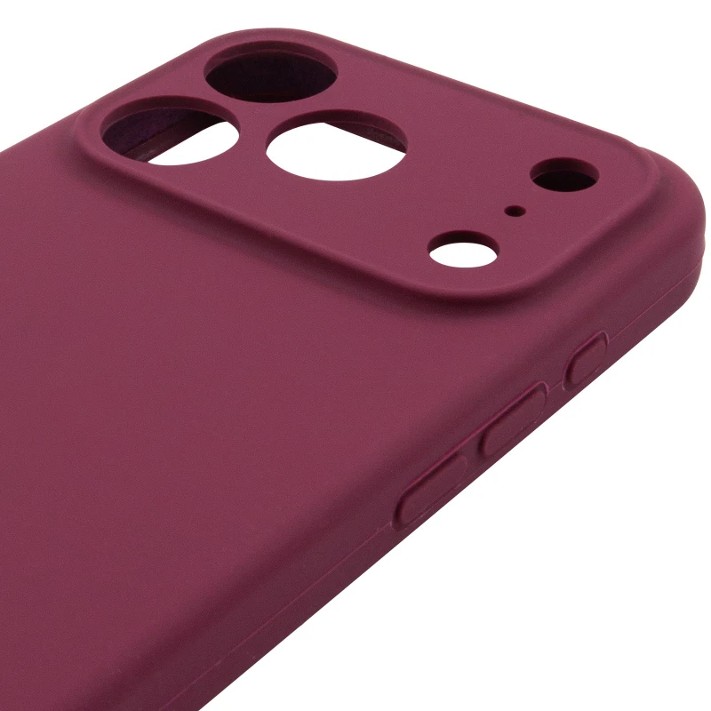 Чехол Silk Full Camera Protective (AA) NO LOGO для Apple iPhone 17 Pro (6.3") – Бордовый / Plum. Фото 7 из 8