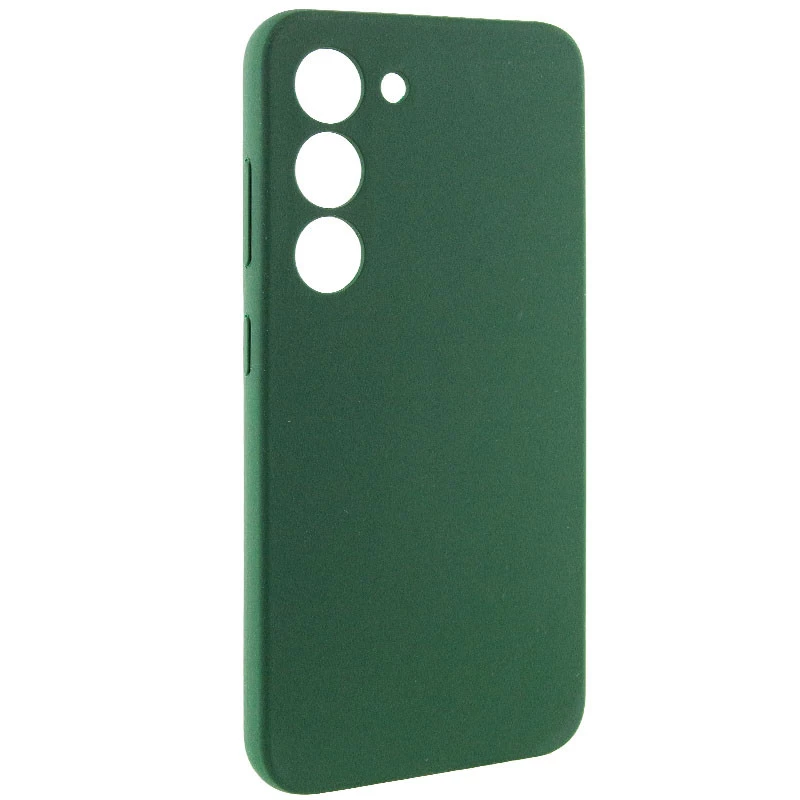 Чохол Silicone Case Lakshmi Premium з закритою камерою на Samsung Galaxy S24+ – Зелений / Cyprus Green. Фото 3 з 13