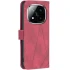 Кожаный чехол-книжка Geometric Pattern для Xiaomi Redmi Note 15 Pro 4G – Red. Фото 3 из 5