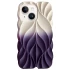 Силиконовый чехол Leaf для Apple iPhone 15 (6.1") – White / Purple. Фото 1 из 1