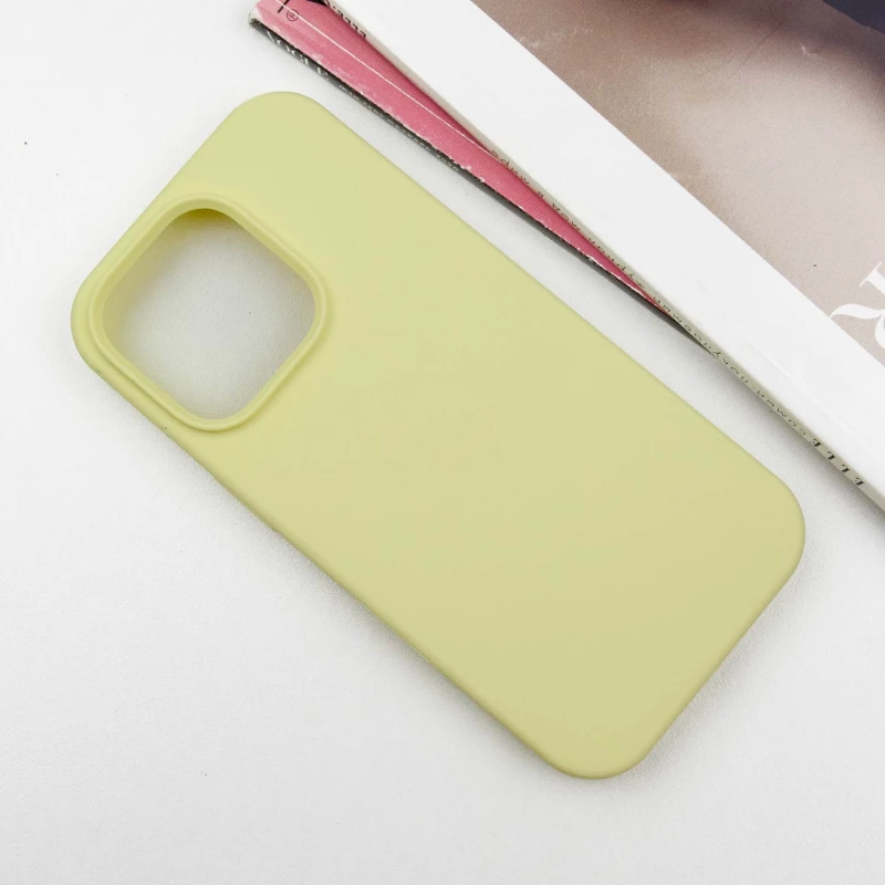 Чохол з закритим низом Silicone Case на Apple iPhone 13 Pro (6.1") – Жовтий / Mellow Yellow. Фото 3 з 5