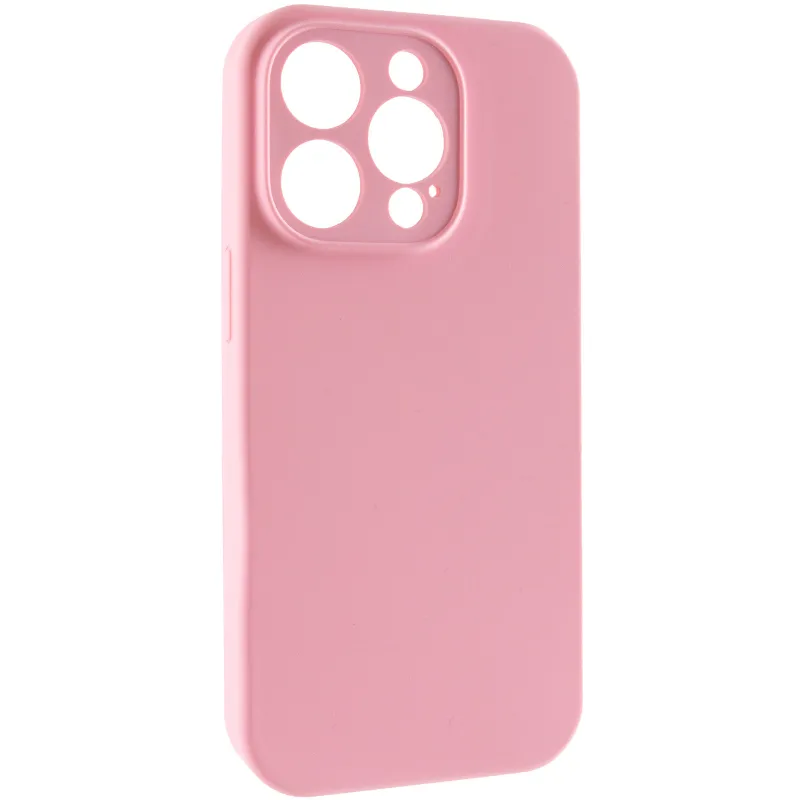 Чехол Silk Full Camera (AA) NO LOGO with Magnetic Fit для Apple iPhone 15 Pro Max (6.7") – Розовый / Light pink. Фото 1 из 4