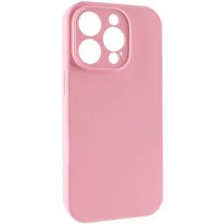Чехол Silk Full Camera (AA) NO LOGO with Magnetic Fit для Apple iPhone 15 Pro Max (6.7") — Розовый / Light pink