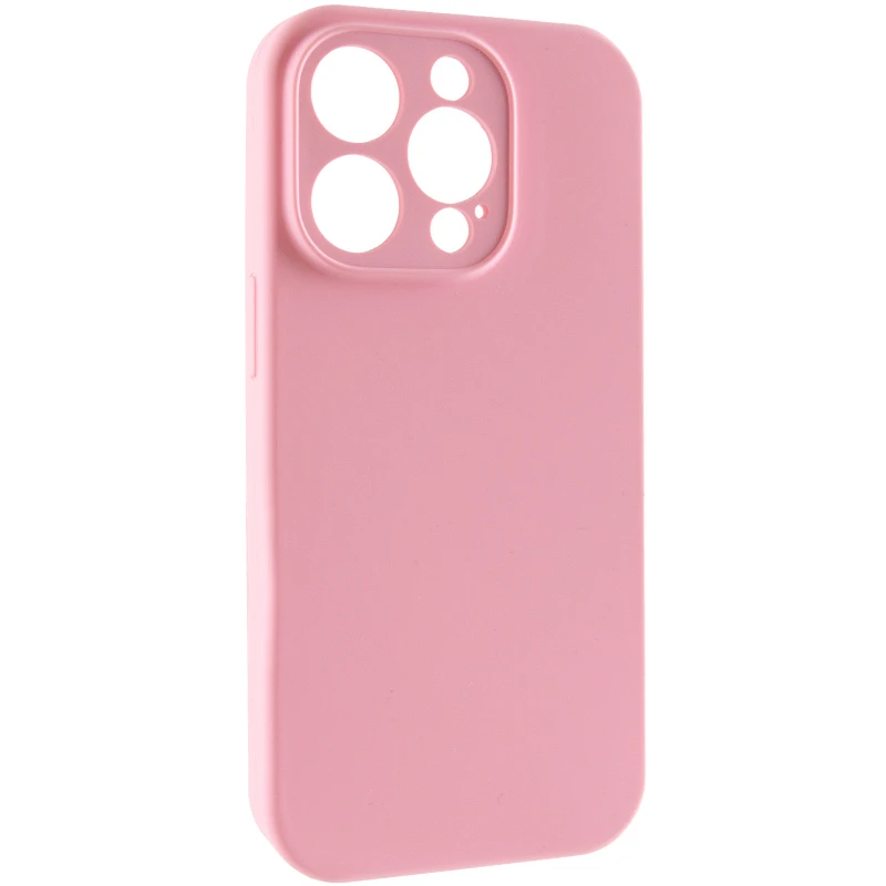 Чехол Silk Full Camera Protective (AA) NO LOGO для Apple iPhone 15 Pro (6.1") – Розовый / Light pink. Фото 1 из 7