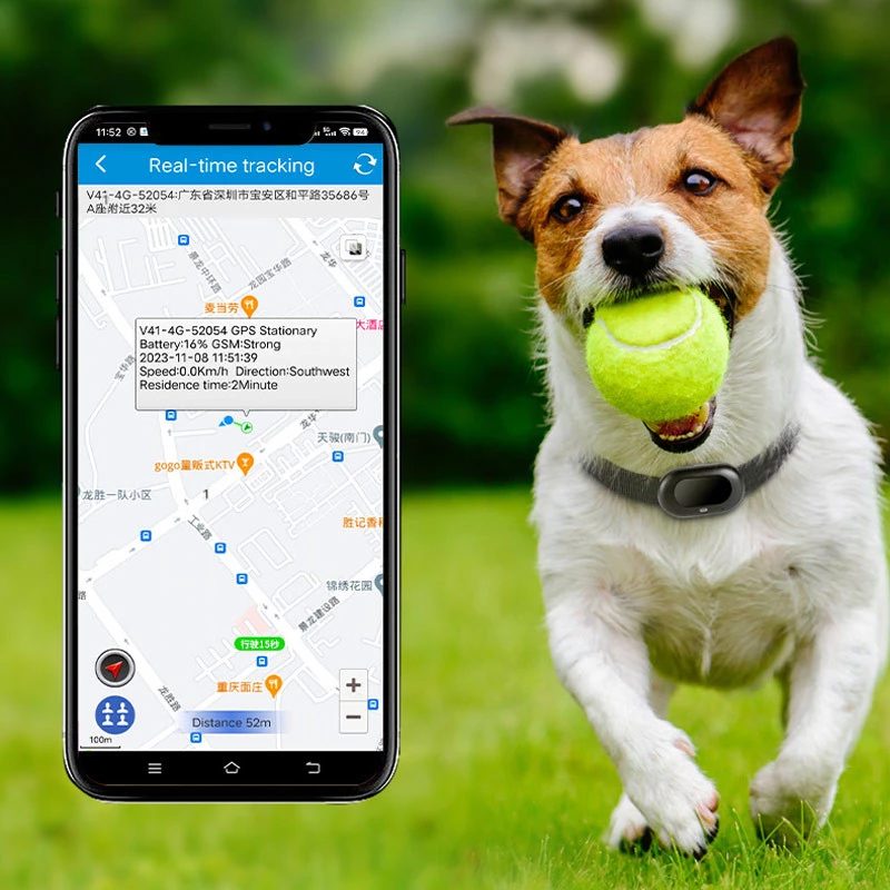 Трекер GPS для тварин V41 Pet Tracker SIM (4GLTE+3GWCDMA+2GGSM) 1300mAh – White. Фото 4 з 4