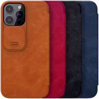 Кожаный чехол-книжка Nillkin Qin Pro Camshield для Apple iPhone 14 Pro Max (6.7") фото 1 Кожаный чехол-книжка Nillkin Qin Pro Camshield для Apple iPhone 14 Pro Max (6.7") фото 1 из 1