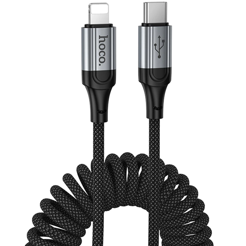 Дата кабель Hoco X121 Nuevo Type-C to Lightning 27W (1.5m) – Black. Фото 1 из 7