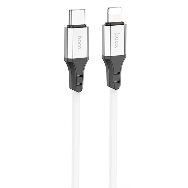 Дата кабель Hoco X86 Spear Type-C to Lightning 20W (1m) – White. Фото 1 з 4