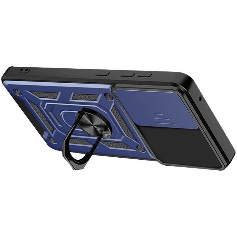 Удароміцний чохол Ummi Camshield Serge Ring (in box) для Xiaomi Poco M4 Pro 5G – Синій / Navy. Фото 3 з 3