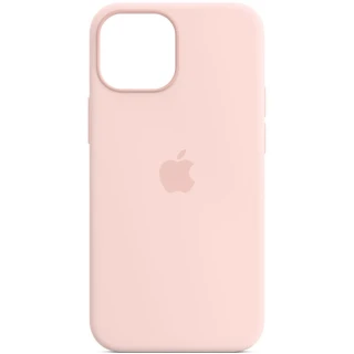 Чехол Silicone Case с закрытым низом для Apple iPhone 12 (6.1") — Розовый / Chalk Pink