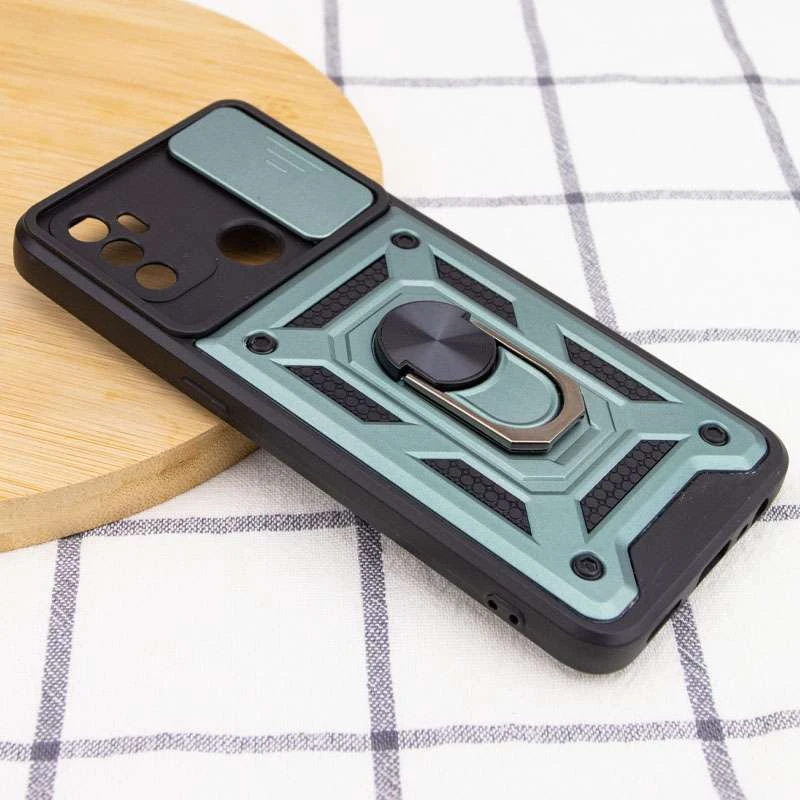Протиударний чохол Serge Ring з захистом камери на Oppo A53 / A32 / A33 – Зелений. Фото 4 з 5