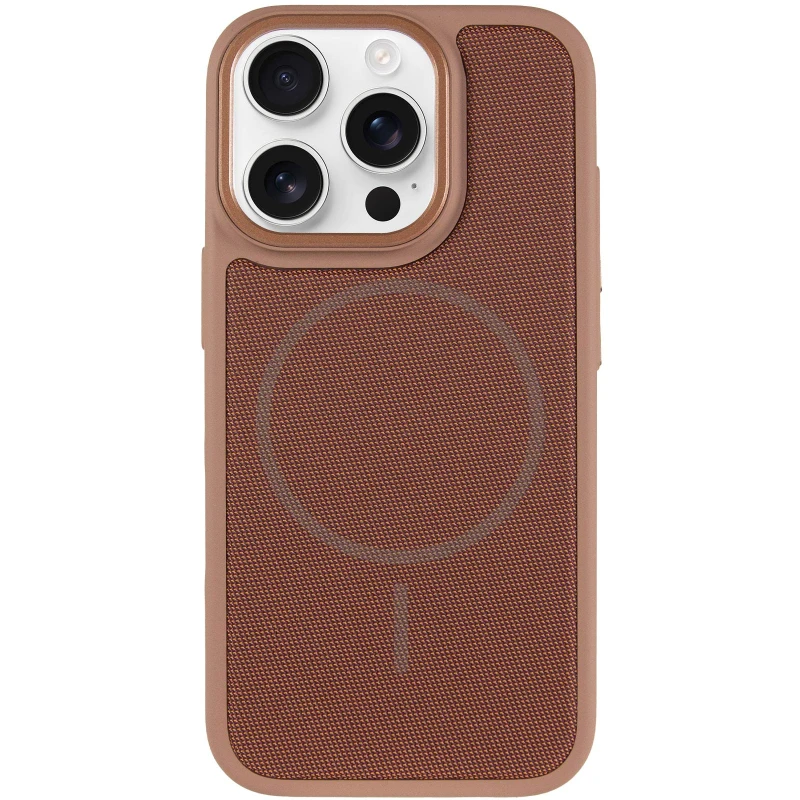 Чохол TPU TechWoven Hybrid with MagSafe для Apple iPhone 16 Pro – Desert Gold. Фото 4 з 7