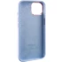 Чехол Silicone Case с металлическими кнопками для Apple iPhone 14 (6.1") – Голубой / Cloud Blue. Фото 7 из 9