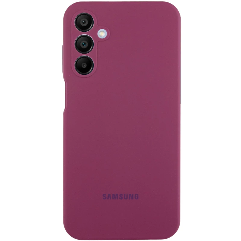Чохол Silicone Case Lakshmi Premium L з закритою камерою на Samsung Galaxy A15 4G/5G – Бордовий / Plum. Фото 2 з 10