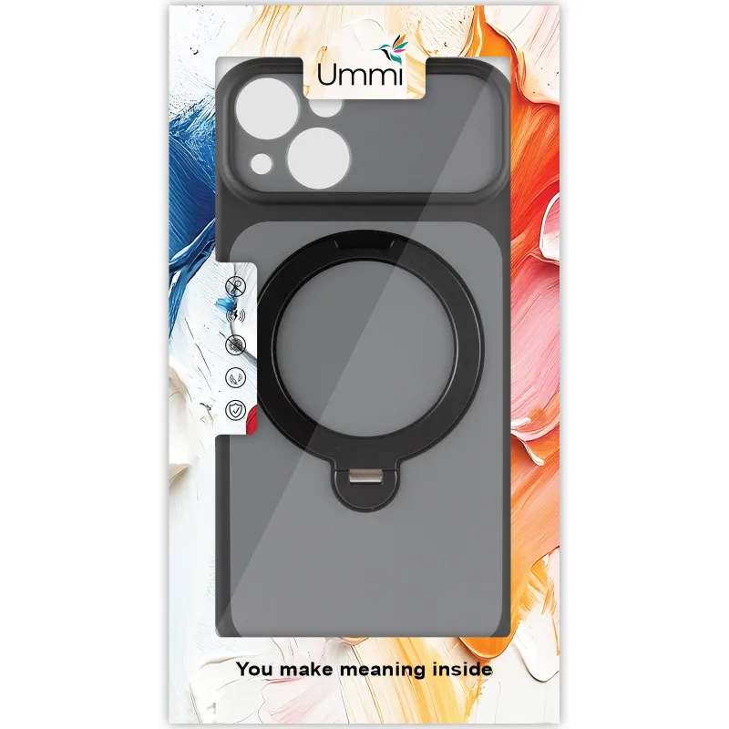 Чехол Ummi Full Camera with Magnetic Fit HQ Ring для Apple iPhone 15 (6.1") – Black. Фото 3 из 10