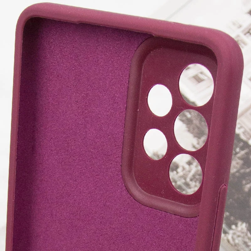 Чохол Silicone Case Lakshmi Premium із закритою камерою для Samsung Galaxy A53 5G – Бордовий / Plum. Фото 11 з 11