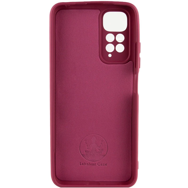 Чохол Silicone Case Lakshmi Plus з закритою камерою на Xiaomi Redmi Note 11 (Global) / Note 11S – Бордовий / Marsala. Фото 2 з 4