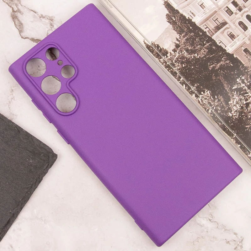 Чехол Silicone Case Lakshmi Plus с закрытой камерой для Samsung Galaxy S25 Ultra – Фиолетовый / Purple. Фото 5 из 7
