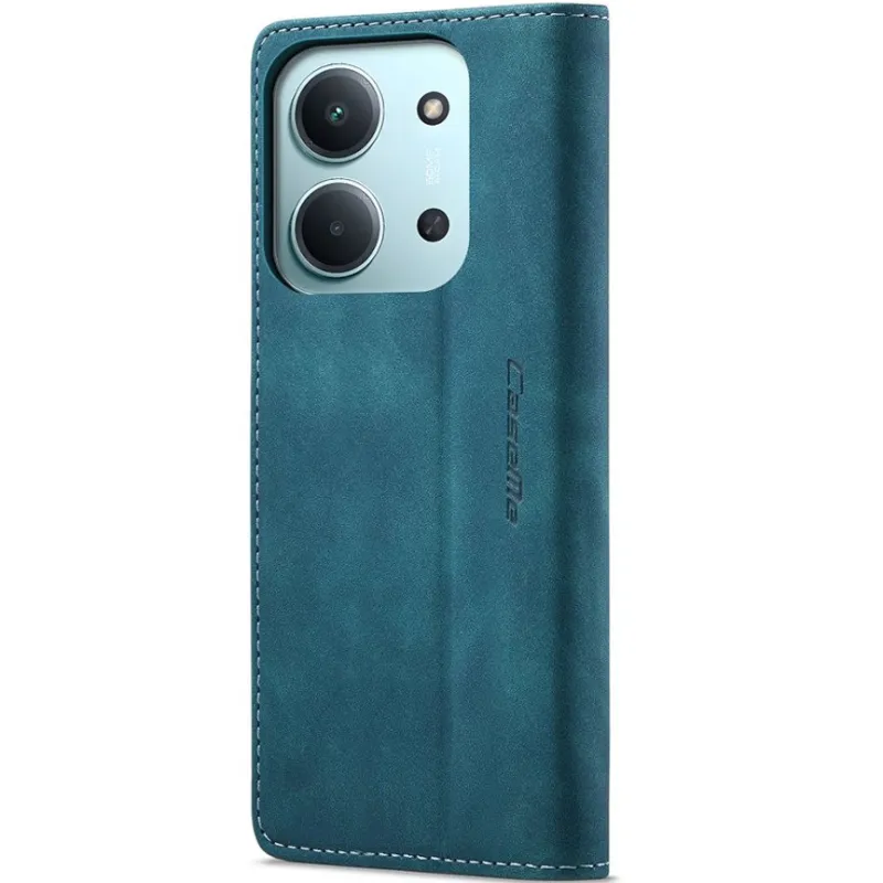 Шкіряний чохол-книжка CaseMe Velvet Nubuck для Xiaomi Poco C85 (Global) – Green. Фото 5 з 5