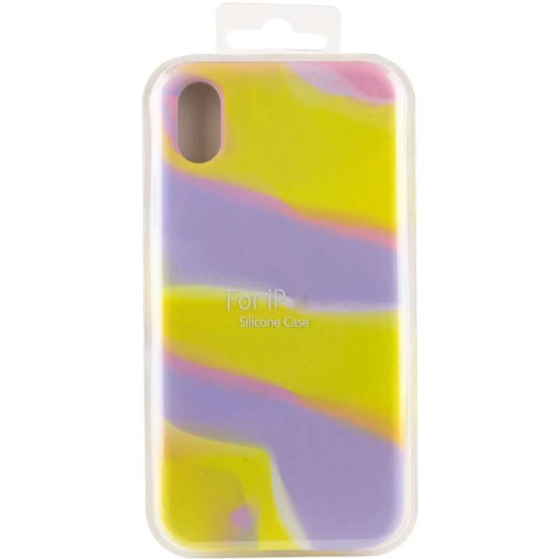 Чехол Акварель Silicone Case для Apple iPhone XR (6.1") – Сиренево-желтый. Фото 7 из 7