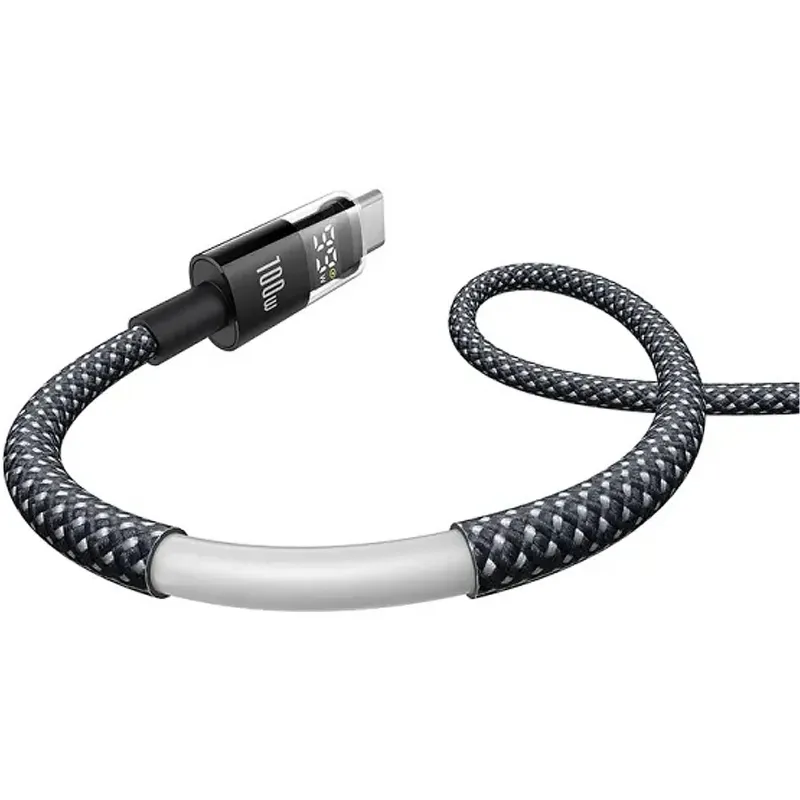 Дата кабель Baseus Display 2 Type-C to Type-C 100W (2m) (P10382702) – Cosmic Black. Фото 4 з 5