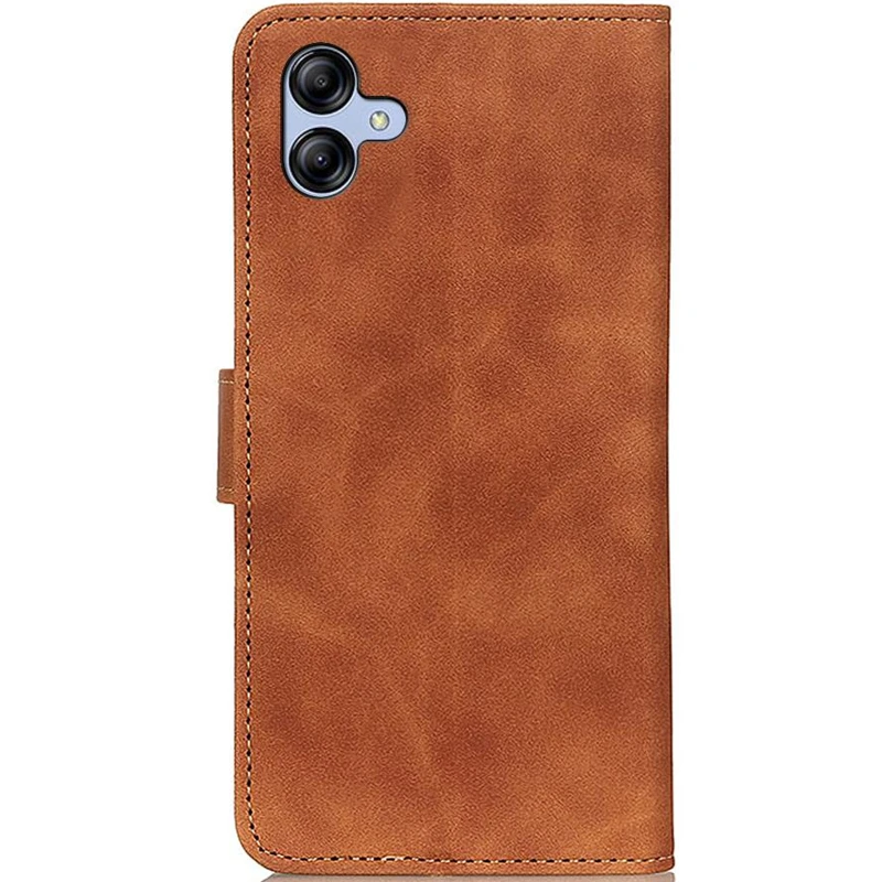 Кожаный чехол-книжка KHAZNEH Retro для Samsung Galaxy A07 – Brown. Фото 2 из 4