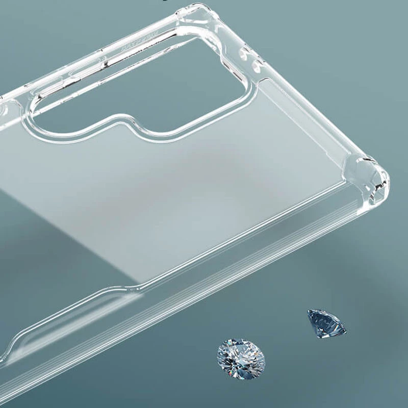 Силиконовый чехол Nillkin с усиленной защитой углов для Samsung Galaxy S24 Ultra – Бесцветный (прозрачный). Фото 7 из 7