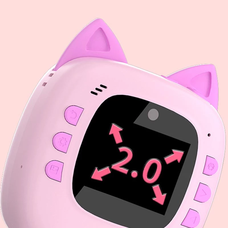 Дитяча фотокамера моментальним друку Cat D6 – Pink. Фото 6 з 6