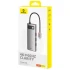 Перехідник HUB Baseus Metal Gleam Series (Type-C to HDMI4K@60Hz+3xUSB3.0+PD+RJ45) (CAHUB-CW) – Station Gray. Фото 10 з 11