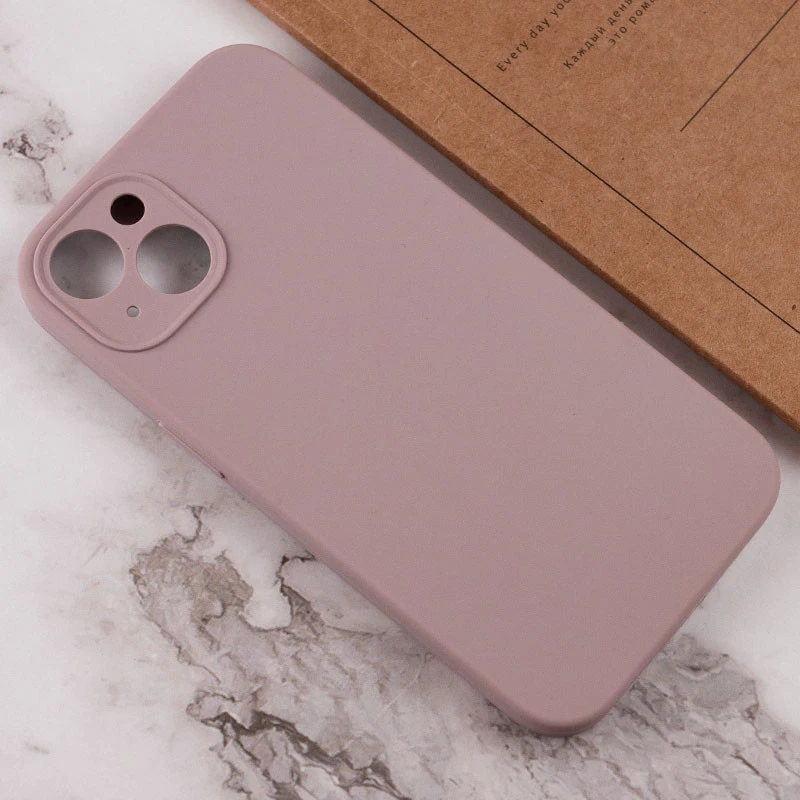 Чохол з захистом камери Silicone Case для Apple iPhone 13 (6.1") – Сірий / Lavender. Фото 3 з 3