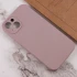 Чехол с защитой камеры Silicone Case для Apple iPhone 14 (6.1") – Серый / Lavender. Фото 3 из 3