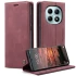 Шкіряний чохол-книжка CaseMe Velvet Nubuck для Xiaomi Redmi Note 15 4G/5G (EU) – Red. Фото 2 з 5