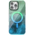 Силіконовий чохол Shiny Mountain (MagFit) для Apple iPhone 17 (6.3") – Green / Blue. Фото 2 з 7