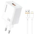 МЗП Amaya E79D 2.4A (1USB-A) + кабель USB to Lightning – White. Фото 1 з 2