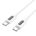 Дата кабель Borofone BX114 Structure Type-C to Type-C 60W (1m) – White. Фото 4 из 4