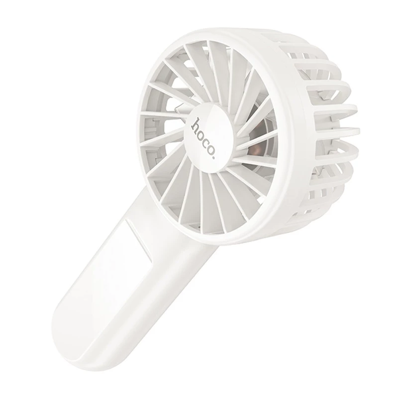 Портативний вентилятор Hoco HX60 Nimble portable handheld fan 1200 mAh – White. Фото 5 з 8