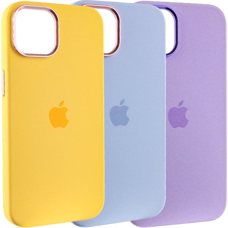 Чохол Silicone Case з металевими кнопками на Apple iPhone 12 (6.1") фото 2 з 3