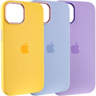 Чохол Silicone Case з металевими кнопками на Apple iPhone 12 Pro (6.1")