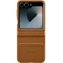 Шкіряний чохол Leather Case Premium на Samsung Galaxy Z Flip7 – Brown. Фото 1 з 5