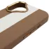Кожаный чехол Rally with MagSafe для Apple iPhone 17 (6.3") – Beige / White. Фото 6 из 7