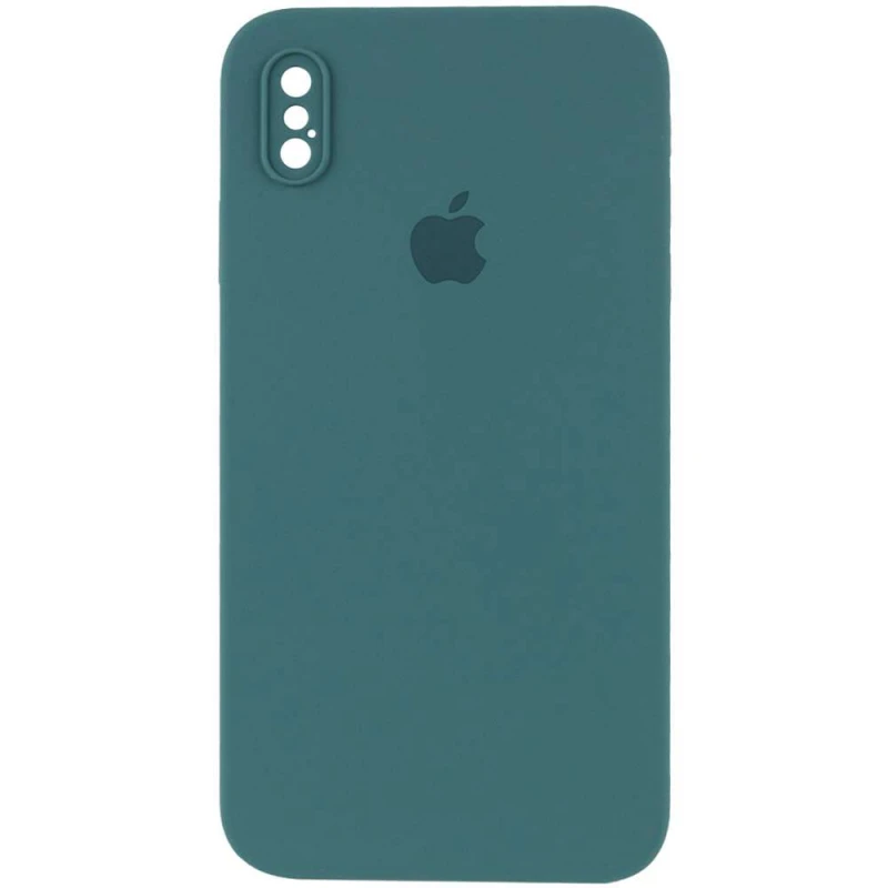 

Чохол Silicone Case Square з захистом камери на Apple iPhone XS Max (6.5") (Зелений / Pine green)