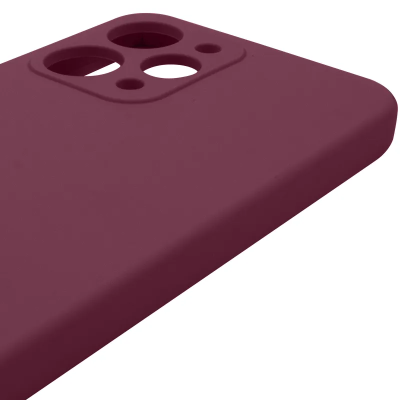 Чохол Silicone Case Lakshmi Premium із закритою камерою для Xiaomi Redmi 12 – Бордовий / Plum. Фото 9 з 10