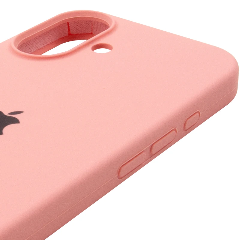Чехол Silicone Case с закрытым низом для Apple iPhone 17 (6.3") – Розовый / Pink. Фото 5 из 6